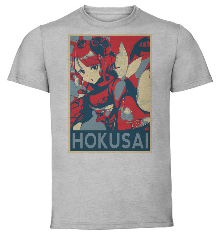 T-Shirt Unisex - Grey - Propaganda - Fate Grand Order Hokusai variant