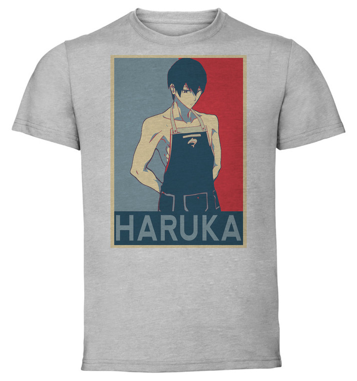T-Shirt Unisex - Grey - Propaganda - Free - Haruka Nanase