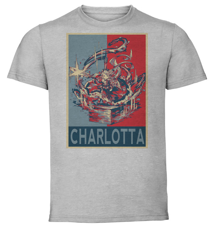 T-Shirt Unisex - Grey - Propaganda - Grandblue Fantasy Charlotta Variant