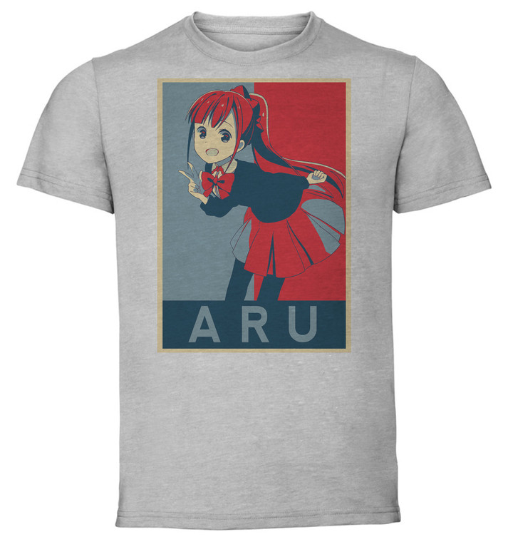 T-Shirt Unisex - Grey - Propaganda - Hitoribocchi no Marumaruseikatsu - Honshou Aru