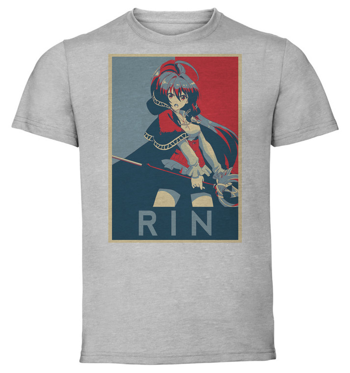 T-Shirt Unisex - Grey - Propaganda - Isekai Cheat Magician - Rin Azuma variant