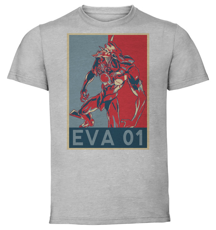 T-Shirt Unisex - Grey - Propaganda - Neon Genesis Evangelion - Eva 01 Berserk