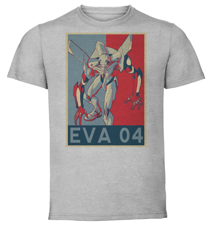 T-Shirt Unisex - Grey - Propaganda - Neon Genesis Evangelion - Eva 04