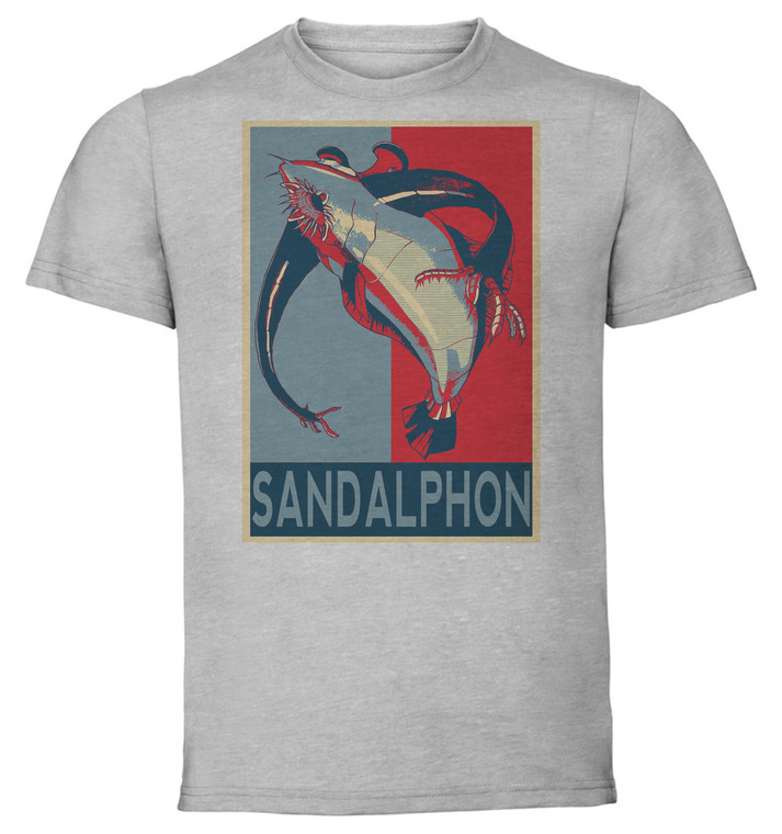 T-Shirt Unisex - Grey - Propaganda - Neon Genesis Evangelion - Sandalphon