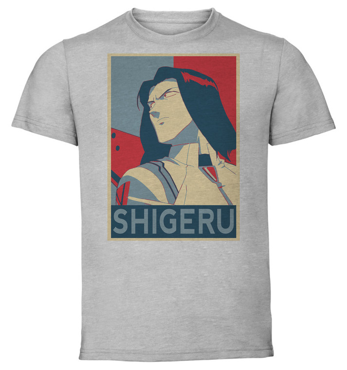 T-Shirt Unisex - Grey - Propaganda - Neon Genesis Evangelion - Shigeru Aoba