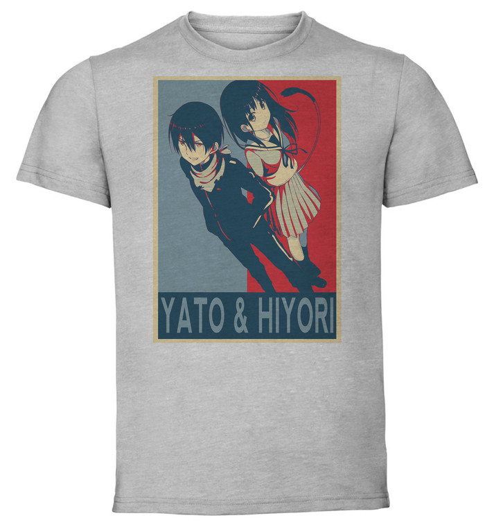 T-Shirt Unisex - Grey - Propaganda - Noragami - Yato & Hiyori