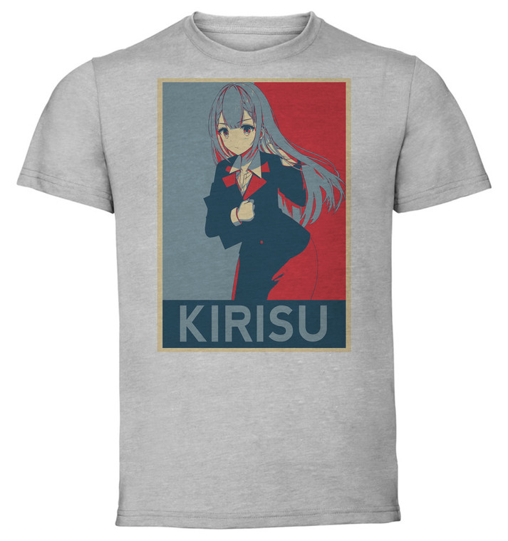 T-Shirt Unisex - Grey - Propaganda - We Never Learn Kirisu Mafuyu variant