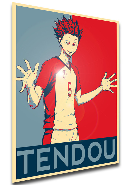 Poster - SA0375 - Propaganda - Haikyuu - Shiratorizawa Team - Satori Tendou Variant 01