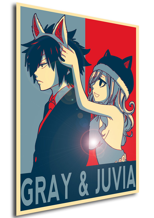 Poster Propaganda Fairy Tail Gray & Juvia B