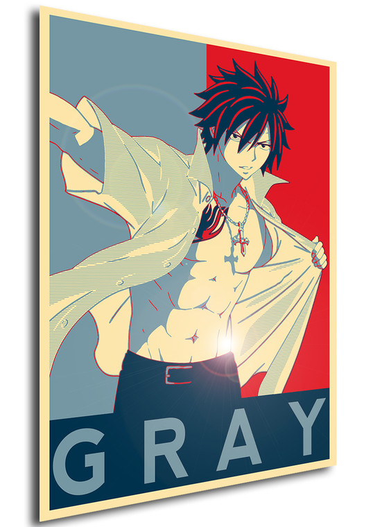 Poster Propaganda Fairy Tail Gray