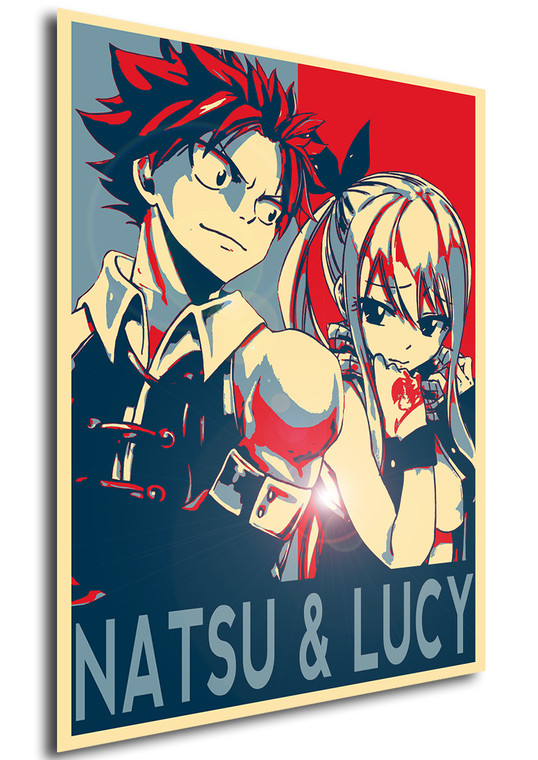 Poster Propaganda Fairy Tail Natsu & Lucy B