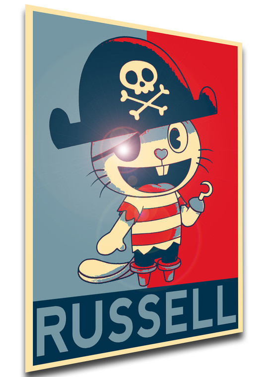 Poster - LL0444 - Propaganda - Happy Tree Friends - Russell