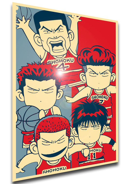 Poster - LL0477 - Propaganda Full - Slam Dunk - Chibi Shohoku Team