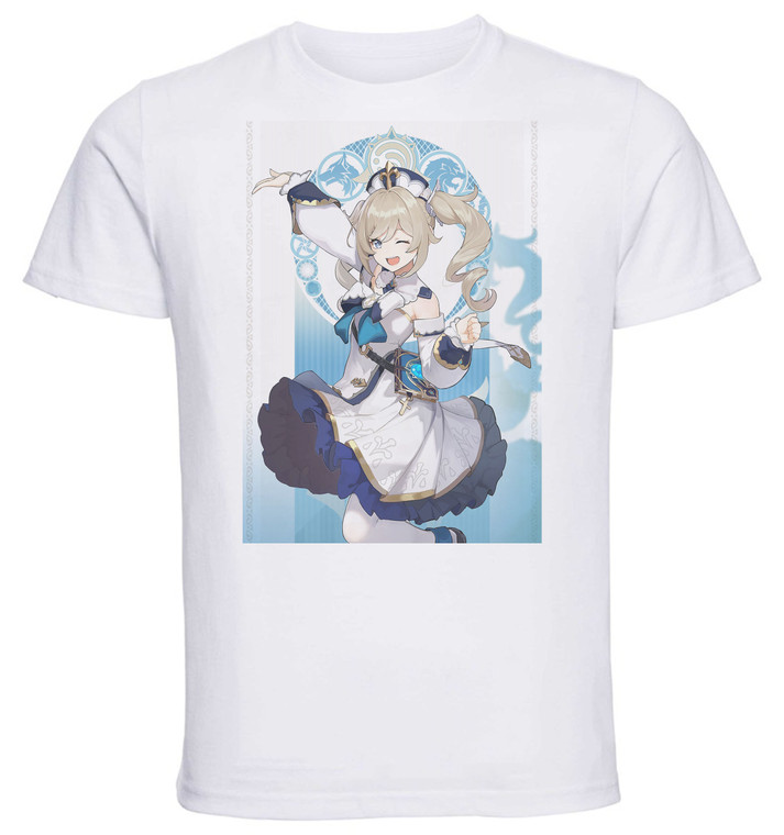 T-Shirt Unisex White - Videogame - Genshin Impact - Barbara