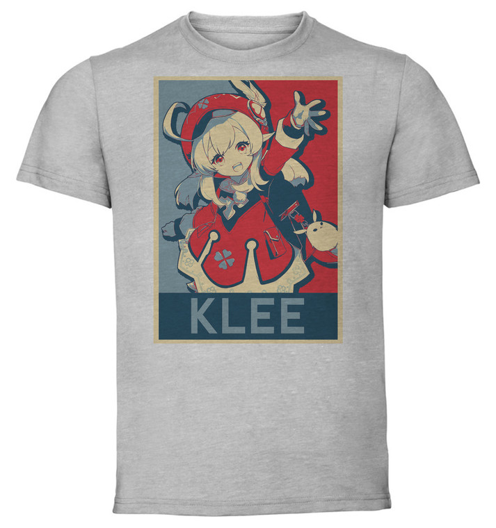 T-Shirt Unisex Grey - Propaganda - Genshin Impact - Klee SA0630