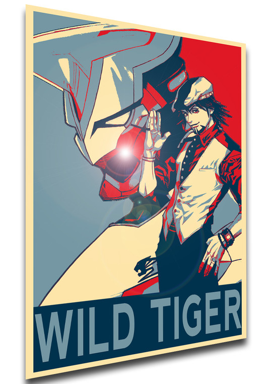 Poster Propaganda - Tiger & Bunny - Wild Tiger Kotetsu Kaburagi SA0751