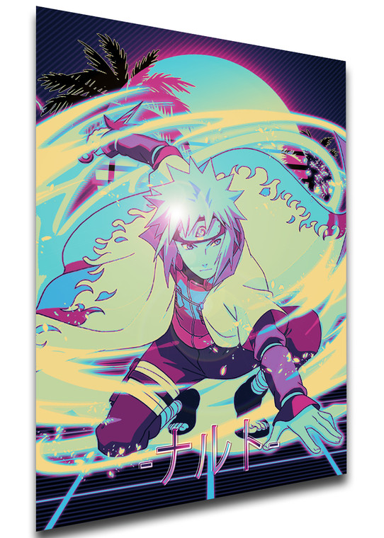 Poster Vaporwave 80s Style - Naruto - Minato Namikaze - LL1821