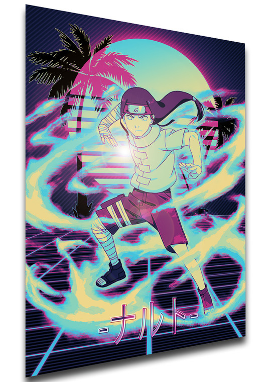 Poster Vaporwave 80s Style - Naruto - Neji Hyuga - LL1814