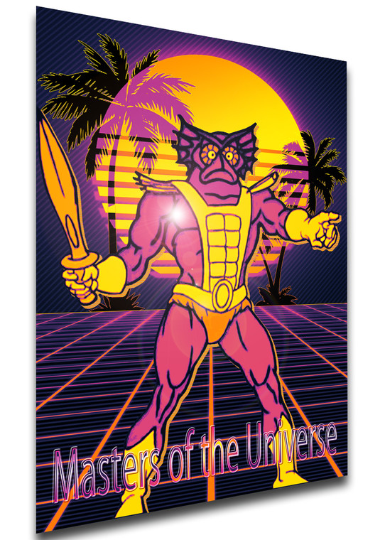 Poster Vaporwave Heat - Masters of the Universe - Mer-Man - LL1856