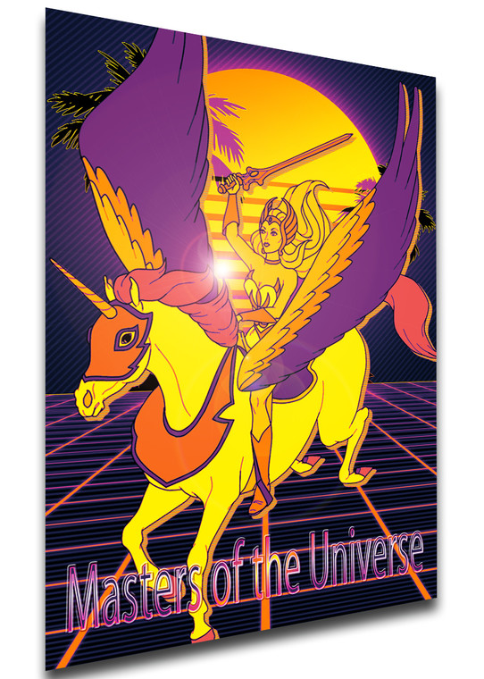 Poster Vaporwave Heat - Masters of the Universe - She-Ra & Swift Wind - LL1847