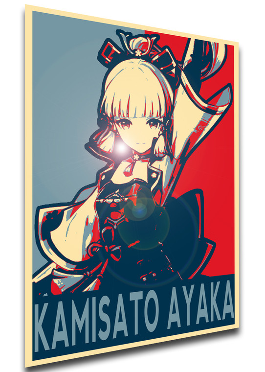 Poster Propaganda - Genshin Impact - Kamisato Ayaka SA0849