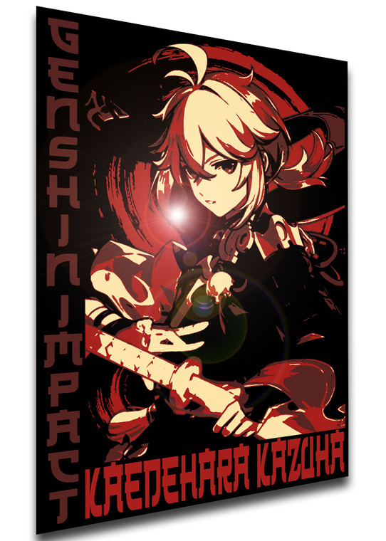 Poster Japanese Style - Genshin Impact - Kaedehara Kazuha