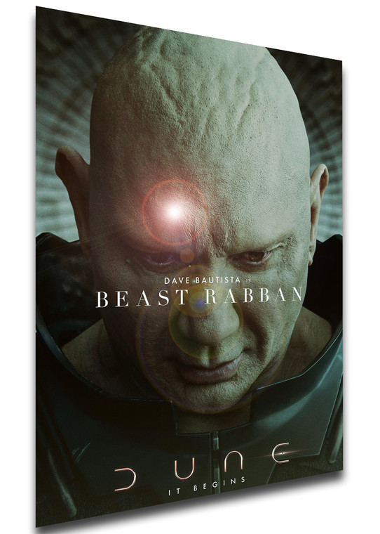 Poster Locandina - Dune 2021 Beast Rabban
