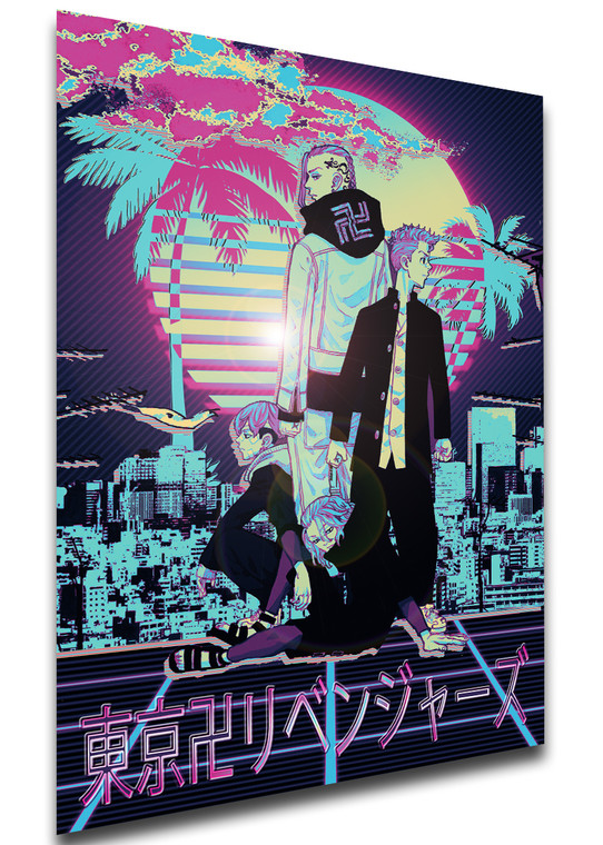 Poster Vaporwave Style - Tokyo Revengers - Characters SA0897