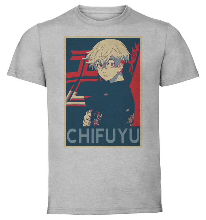 T-Shirt Unisex Grey Propaganda - Tokyo Revengers - Chifuyu Matsuno SA0888