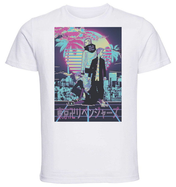 T-Shirt Unisex White Vaporwave Style - Tokyo Revengers - Characters SA0897