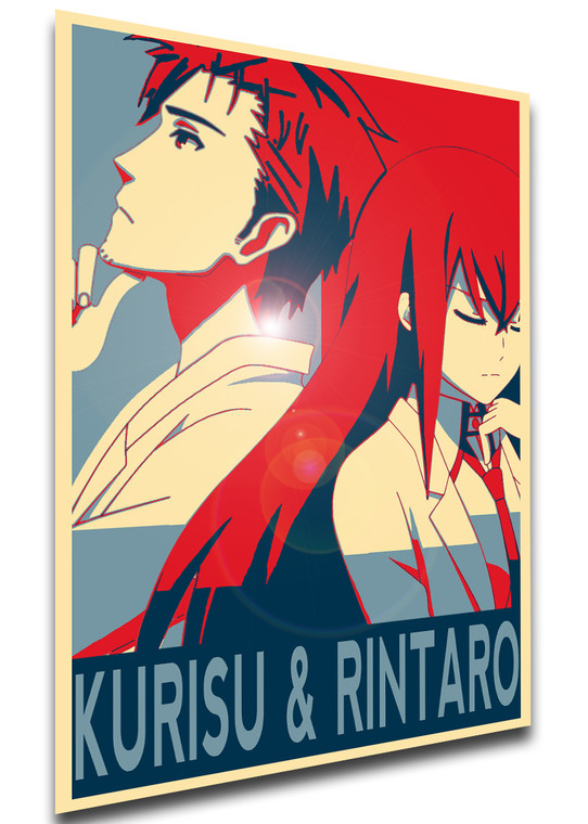 Poster Propaganda - Steins gate Kurisu & Rintaro Variant 02 FA0177