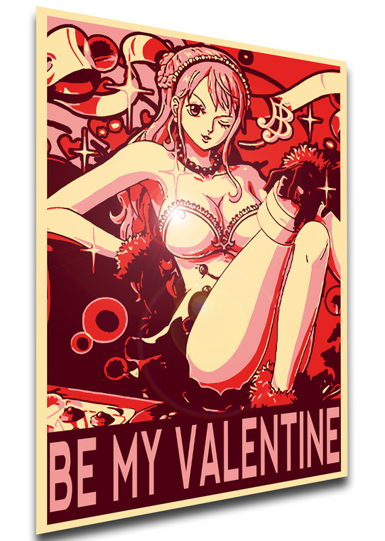 Poster Propaganda Valentine's Day - One Piece - Nami - Be My Valentine SA0962