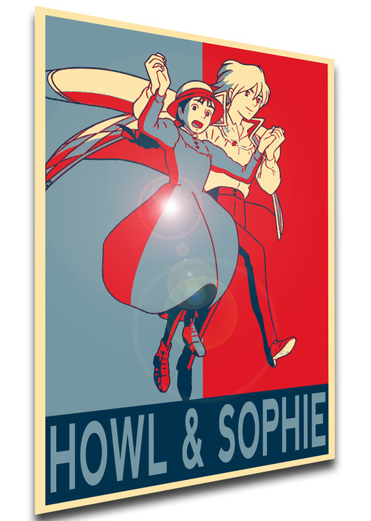 Poster Propaganda - Howl's Moving Castle - Howl & Sophie - LL3163