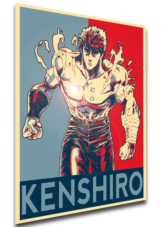 Poster Propaganda - Fist of the North Star - Hokuto No Ken - Kenshiro Variant 3 - LL1429