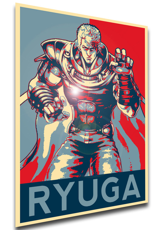 Poster Propaganda - Fist of the North Star - Hokuto No Ken - Ryuga - LL1454