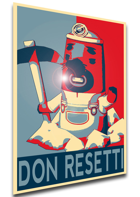 Poster Propaganda - Animal Crossing - Don Resetti - LL1951