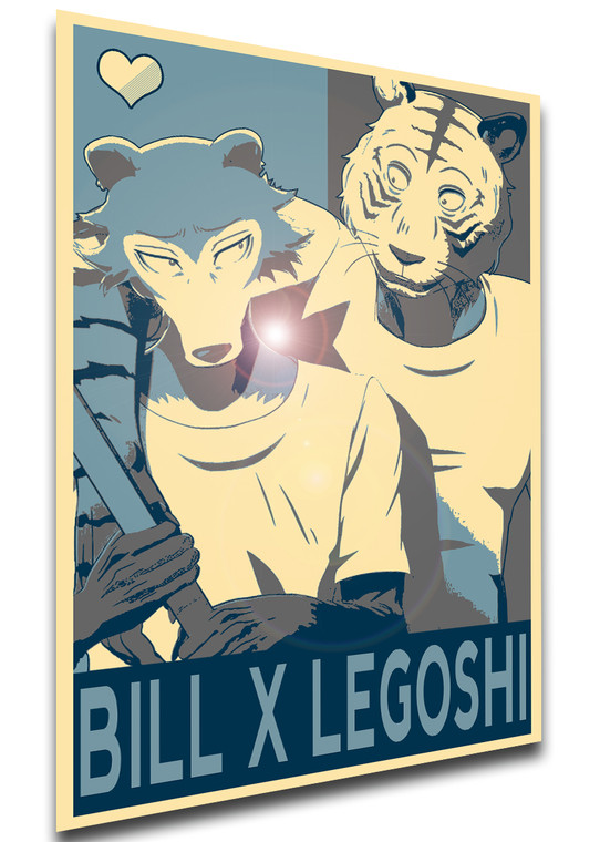 Poster Propaganda Yaoi- Beastars - Bill x Legoshi - LL2571
