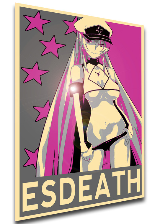 Poster Propaganda Glam - Akame Ga Kill - Esdeath