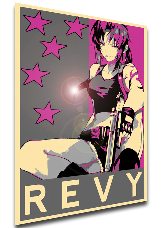 Poster Propaganda Glam - Black Lagoon - Revy