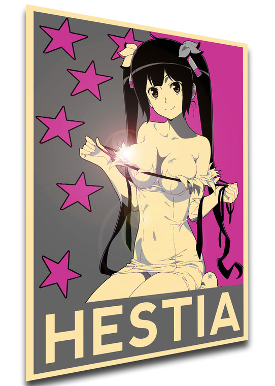 Poster Propaganda Glam - Danmachi - Hestia