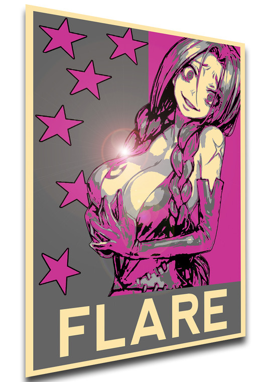 Poster Propaganda Glam - Fairy Tail - Flare Corona