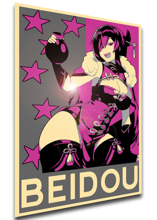 Poster Propaganda Glam - Genshin Impact - Beidou
