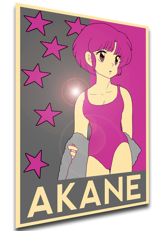 Poster Propaganda Glam - Ranma - Akane Tendo