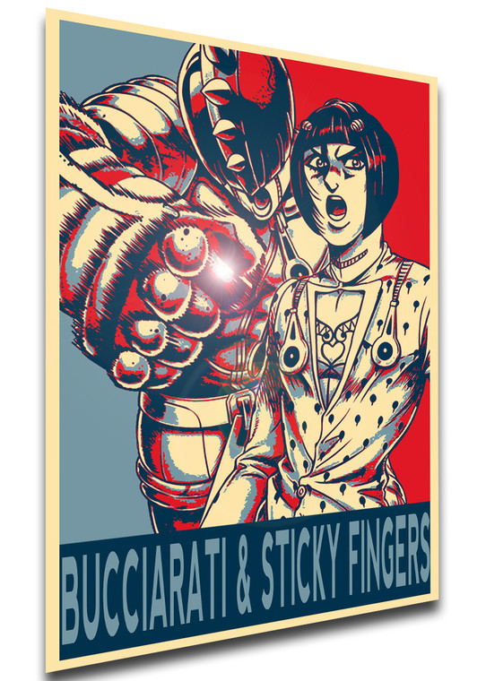 Poster Propaganda - Jojo - Bruno Bucciarati & Sticky Fingers - SA0762