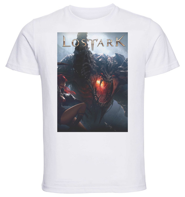 T-Shirt Unisex White Game Cover - Lost Ark Variant 04