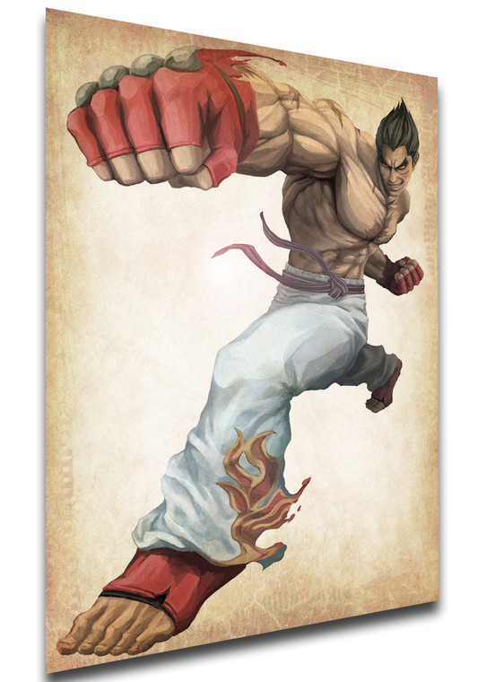Poster Wanted - Street Fighter x Tekken - Kazuya Mishima - LL1880