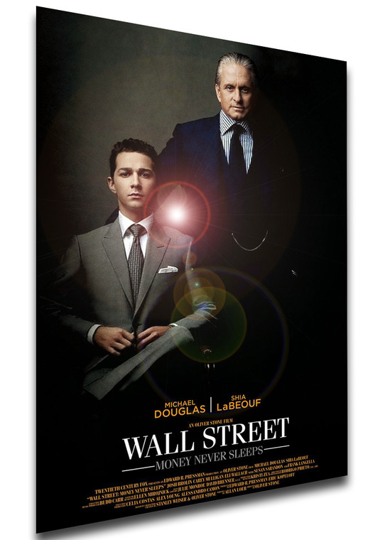 Poster Locandina - Wall Street Money Never Sleep