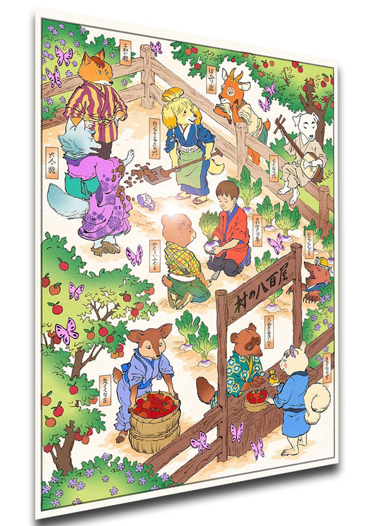 Poster Ukiyo-e - Animal Crossing - LL2051