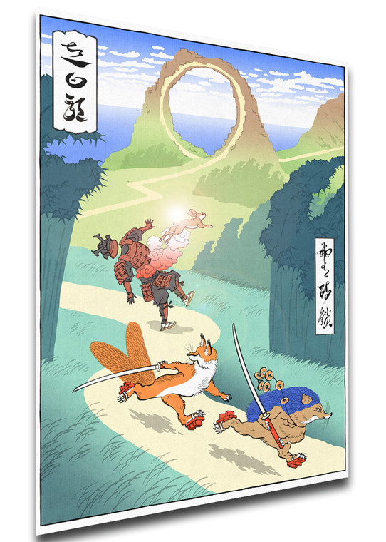 Poster Ukiyo-e - Sonic The Hedgehog - Tails - LL2071