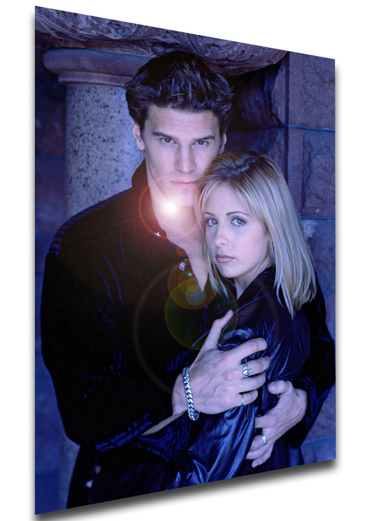 Poster - Serie TV - Locandina - Buffy the Vampire Slayer Variant - Buffy & Angel